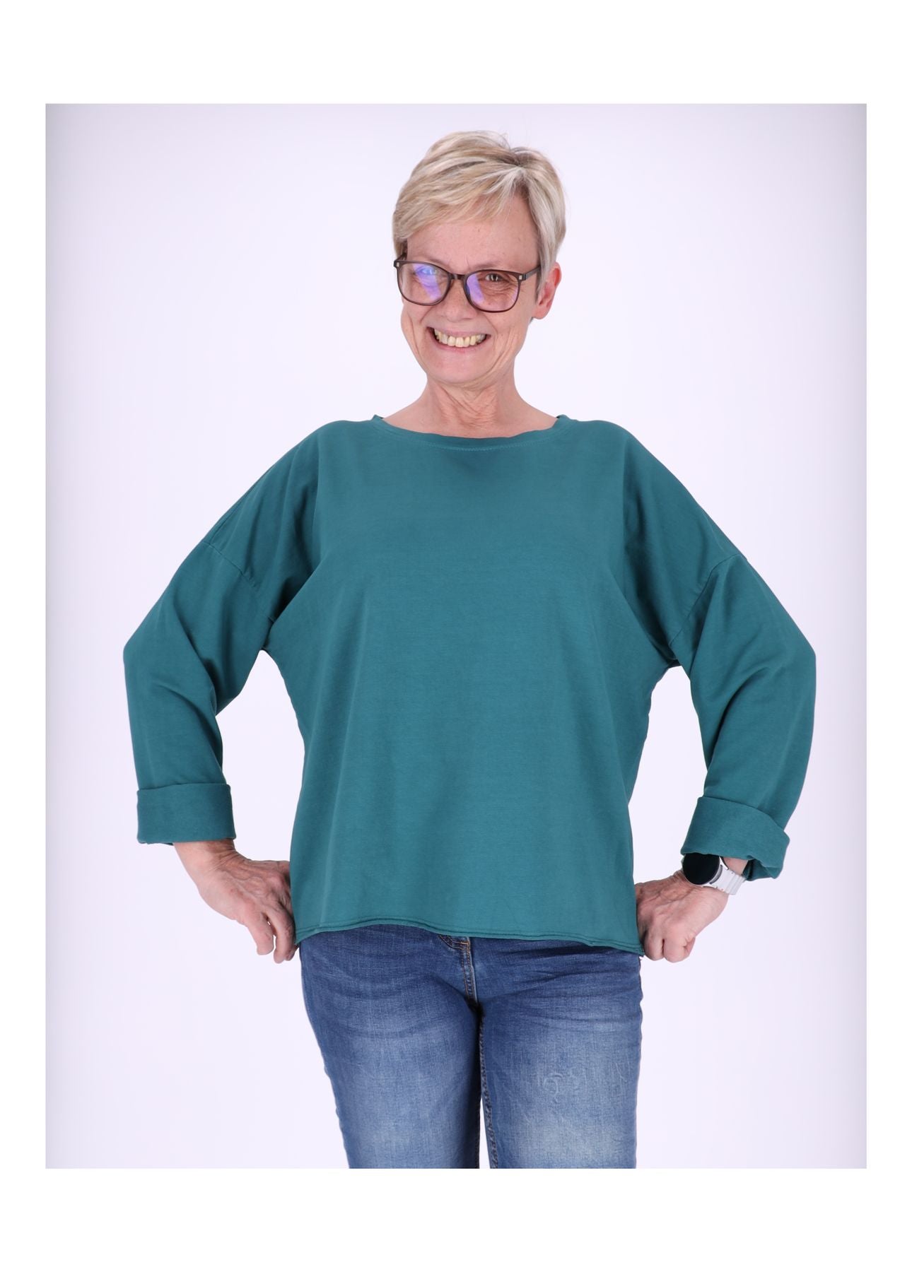 Sweatshirt Damen Raglanärmel