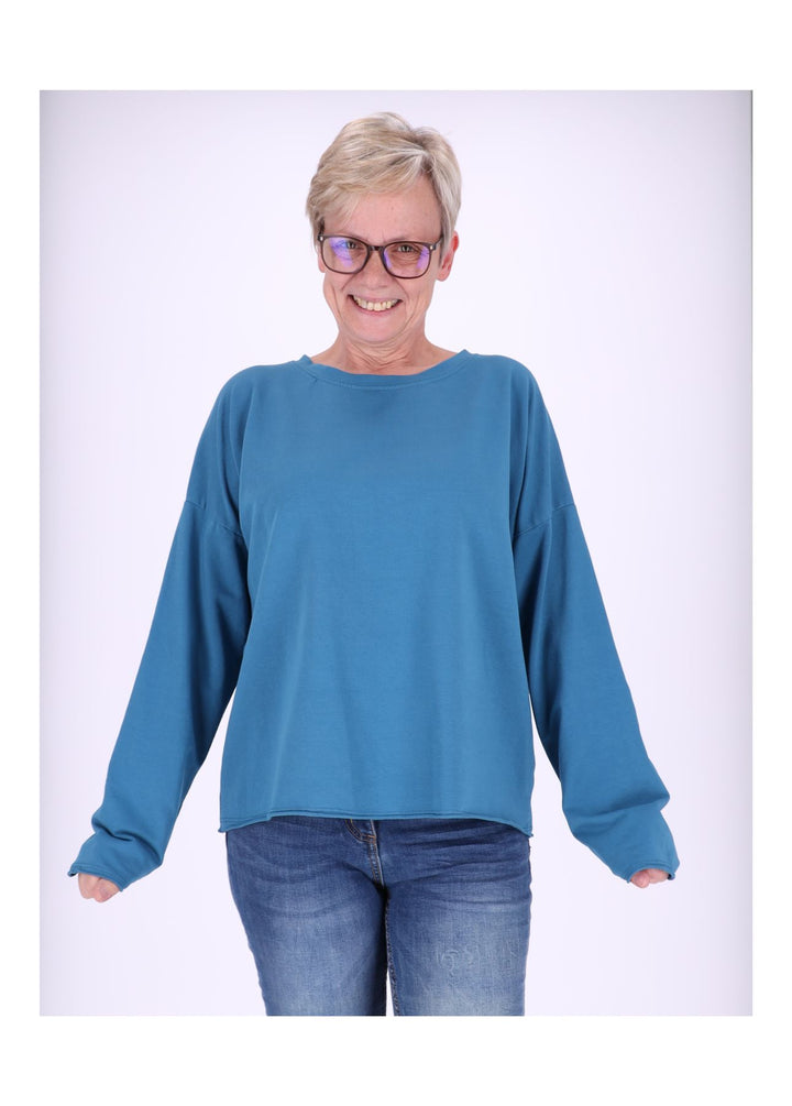 Splash of Color Sweatshirt Damen Raglanärmel