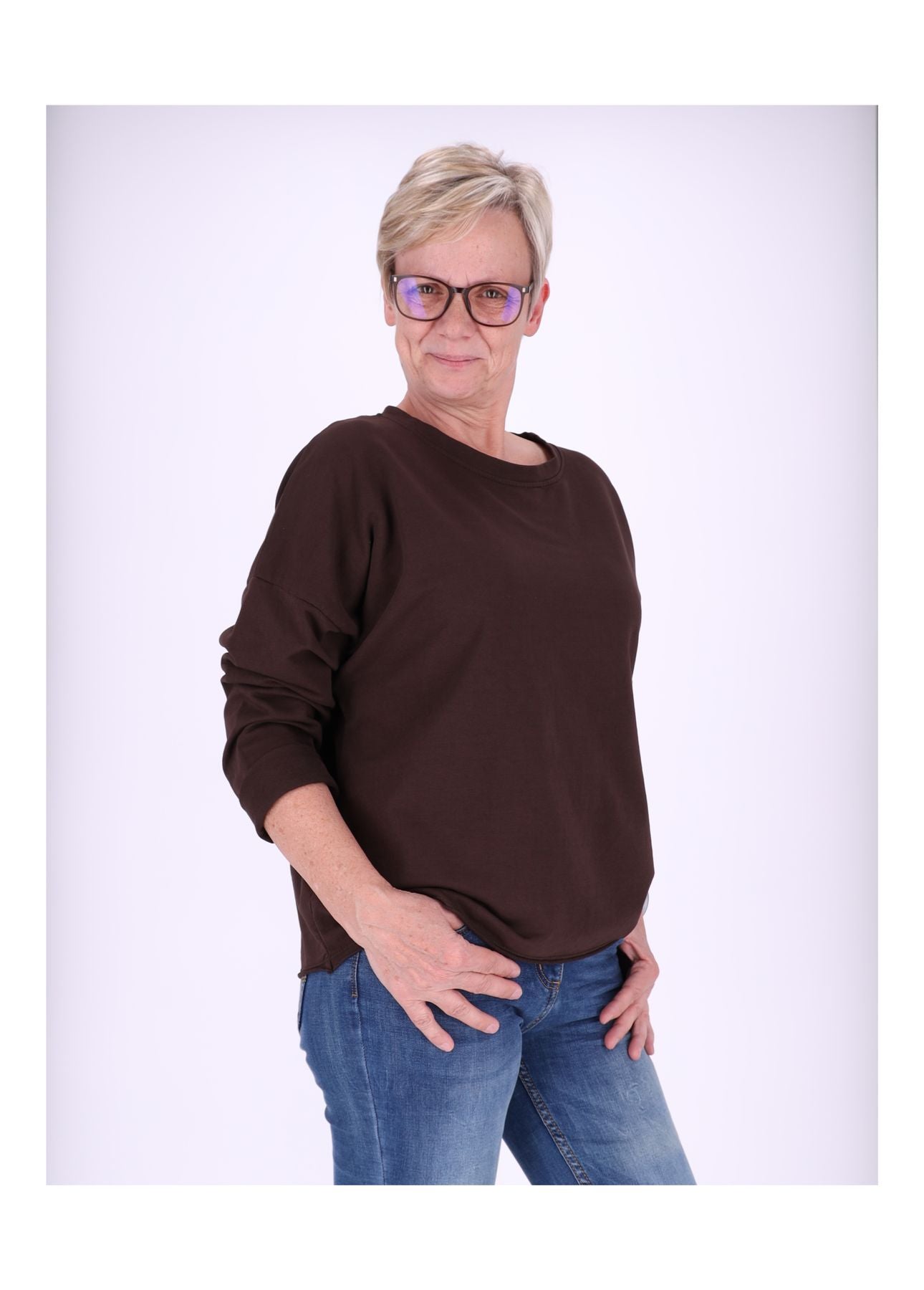 Sweatshirt Damen Raglanärmel