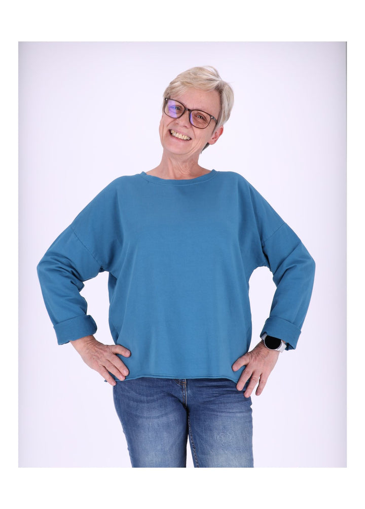 Splash of Color Sweatshirt Damen Raglanärmel
