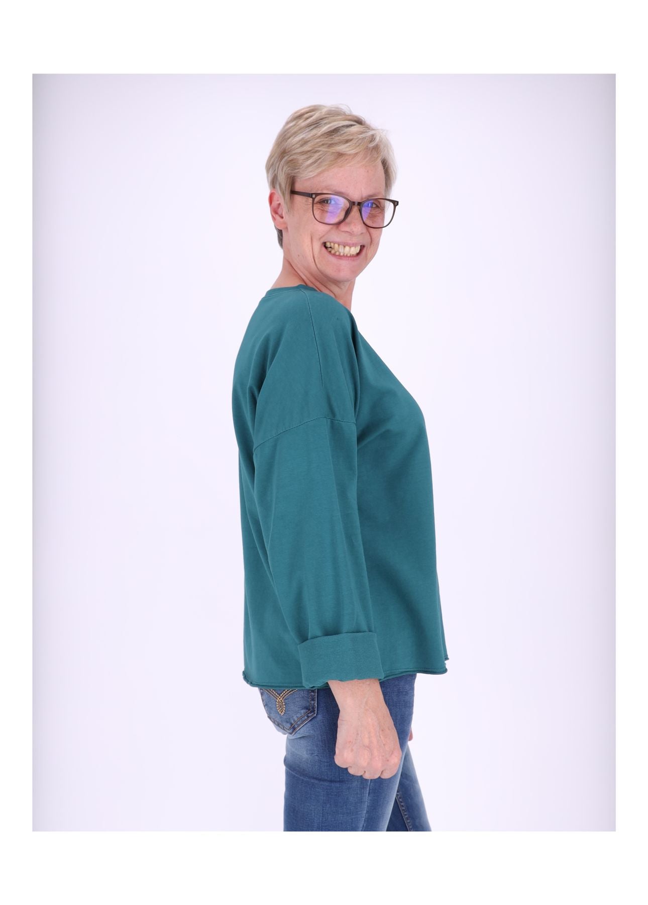 Sweatshirt Damen Raglanärmel