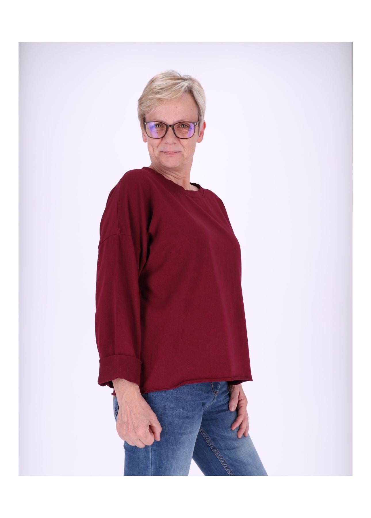 Sweatshirt Damen Raglanärmel