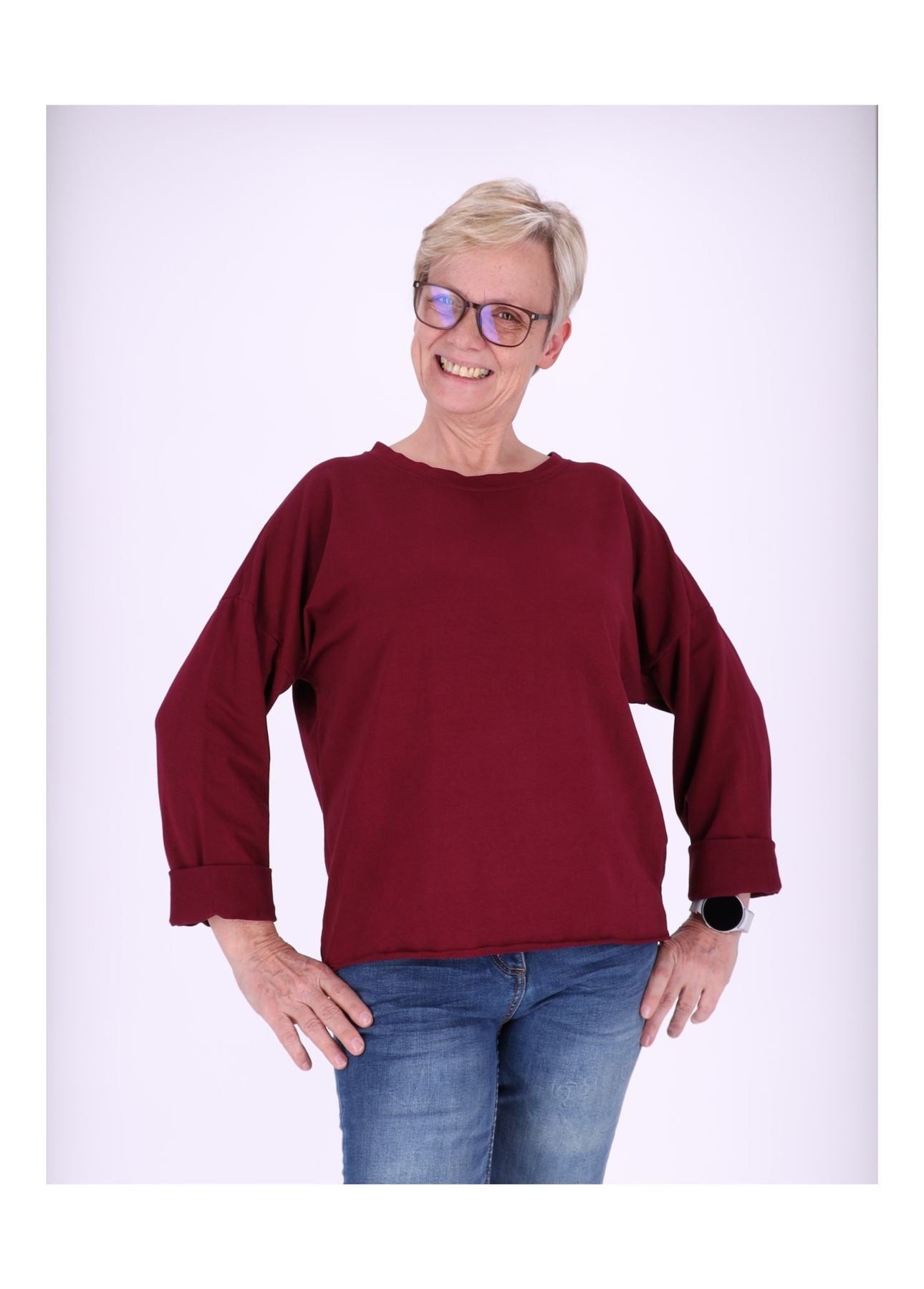 Sweatshirt Damen Raglanärmel