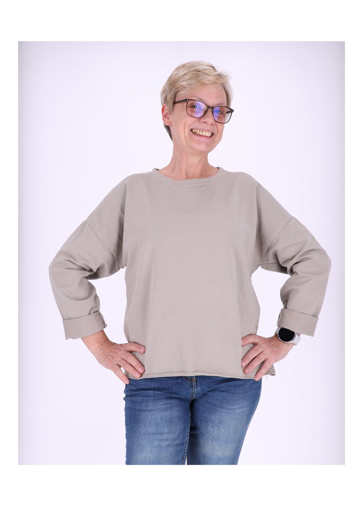 Splash of Color Sweatshirt Damen Raglanärmel