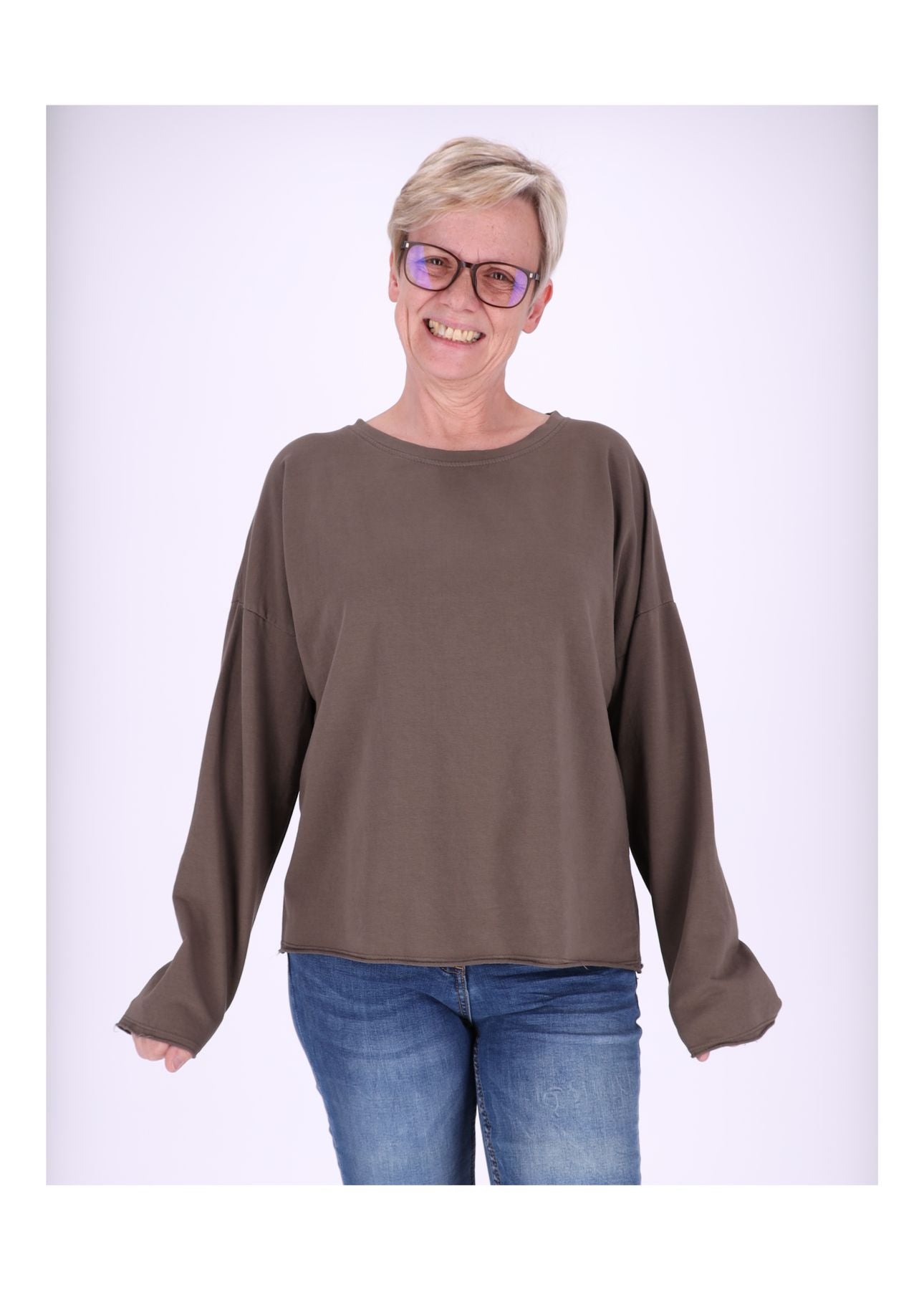 Sweatshirt Damen Raglanärmel