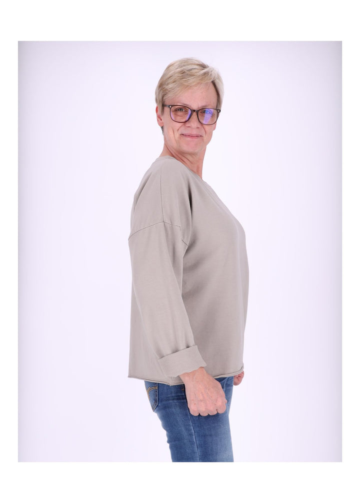 Splash of Color Sweatshirt Damen Raglanärmel