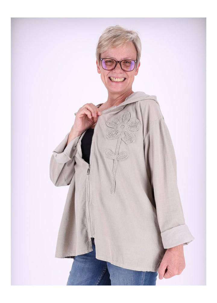 Sweatjacke Damen Kapuze Babycord