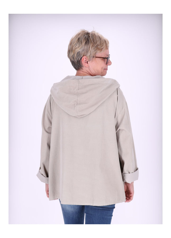 Sweatjacke Damen Kapuze Babycord