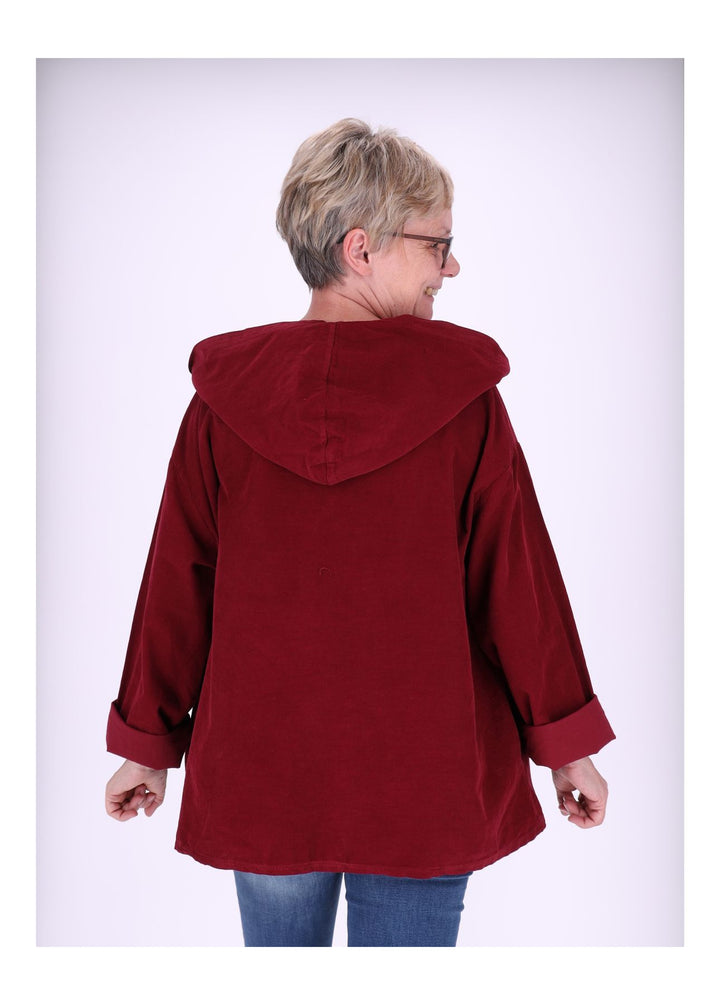 Sweatjacke Damen Kapuze Babycord