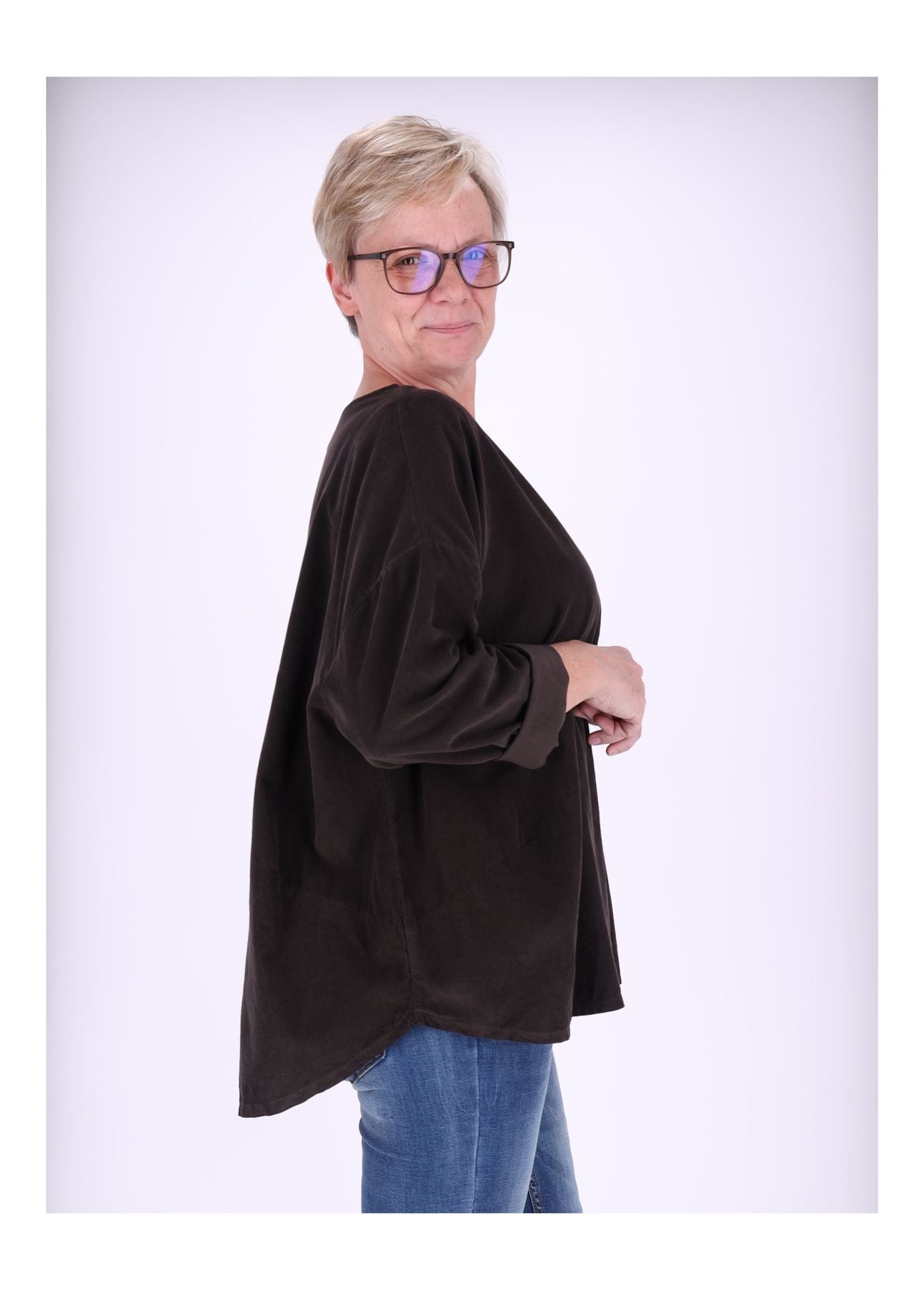 Damen Shirt Babycord
