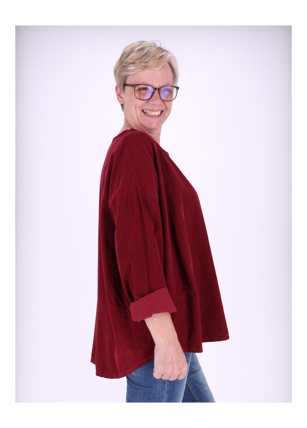 Damen Shirt Babycord