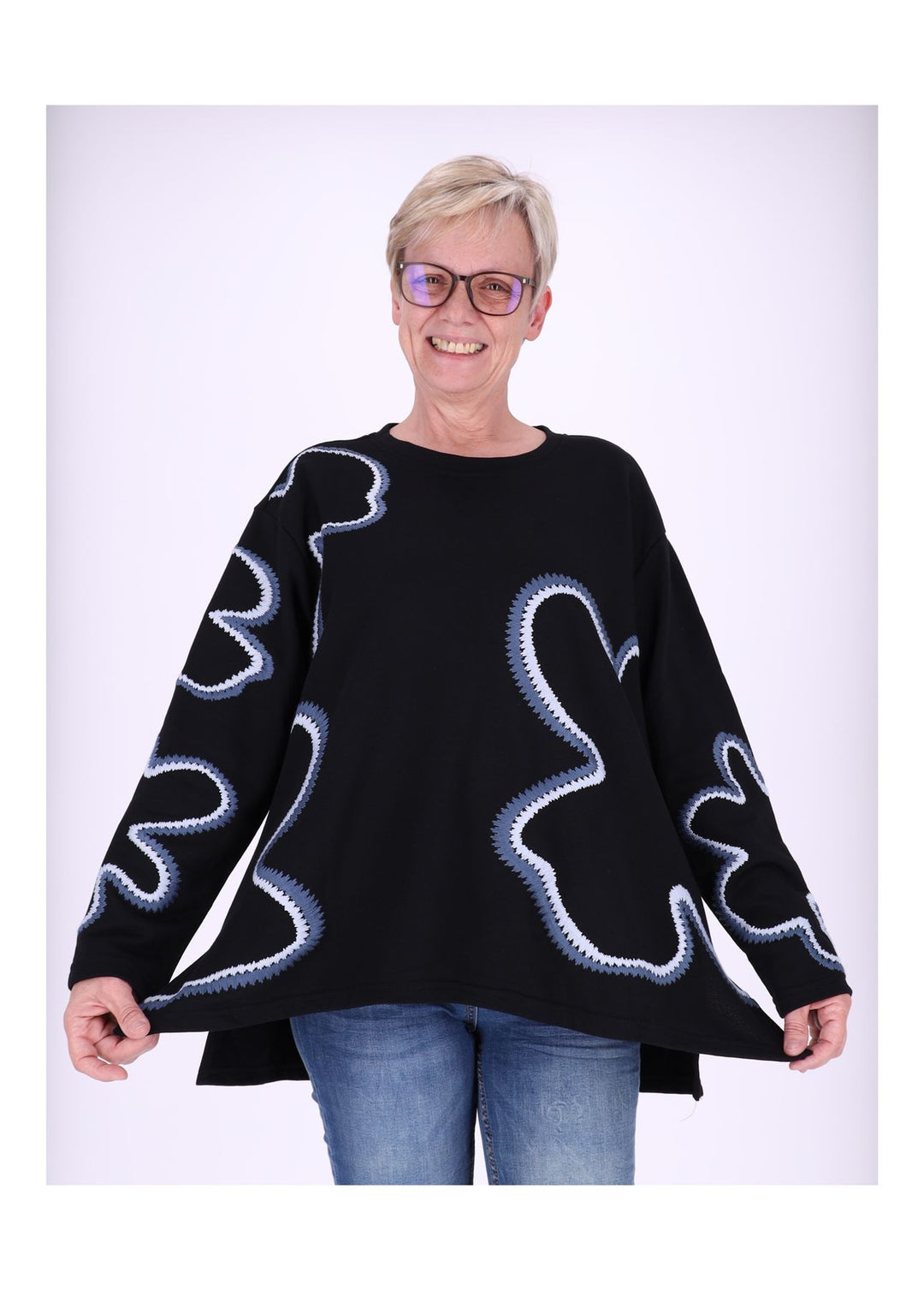 My Dress Damen Sweatshirt Blüte
