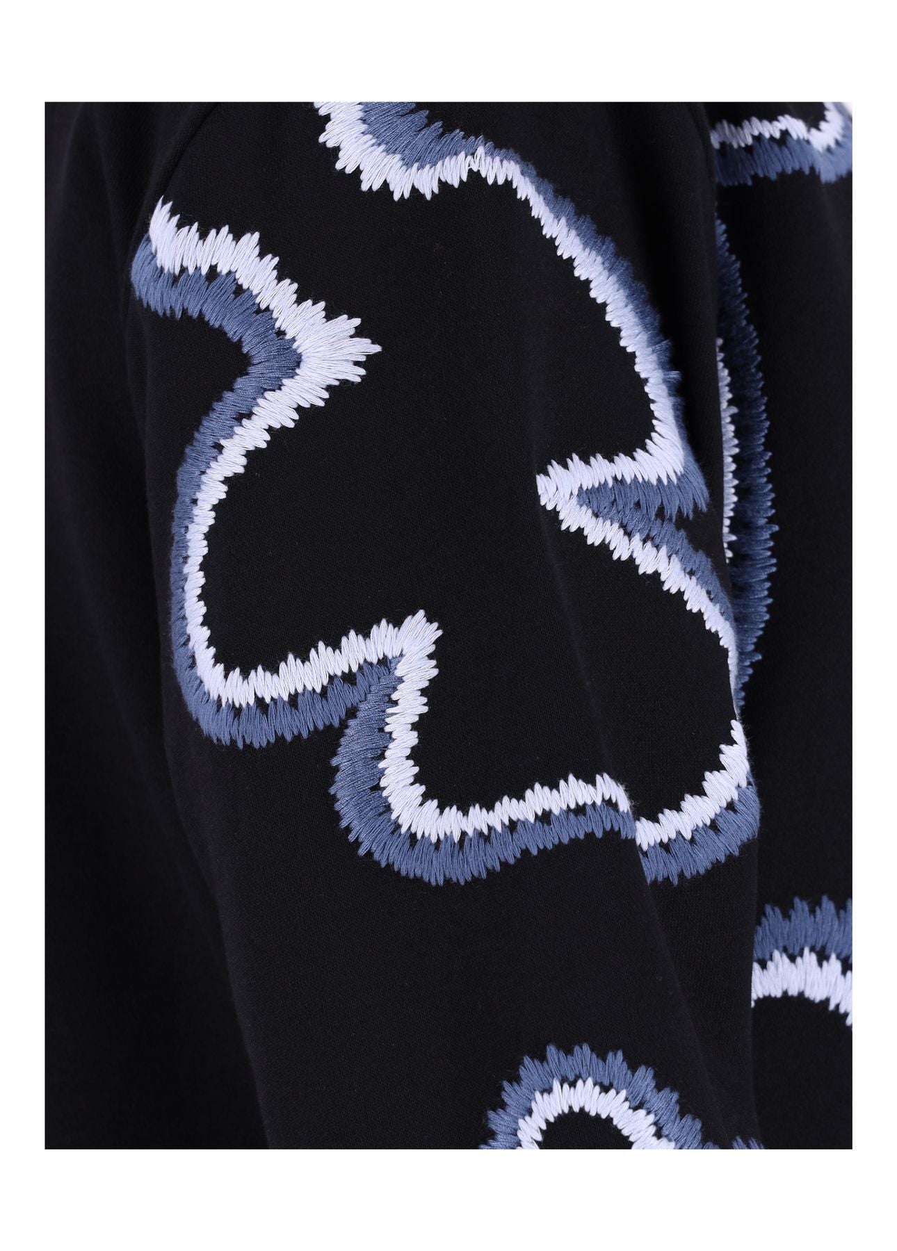 Sweatshirt Damen bestickt Blüte
