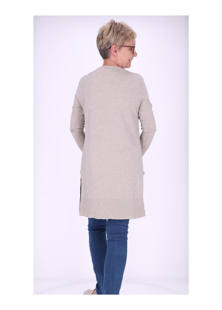 Strickjacke Damen offen melange
