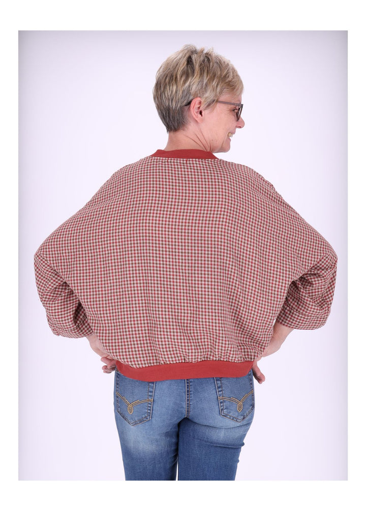 Blousonjacke Damen Karo