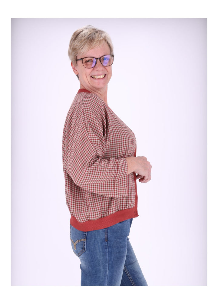 Blousonjacke Damen Karo