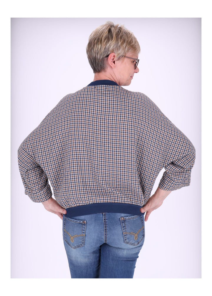 Blousonjacke Damen Karo