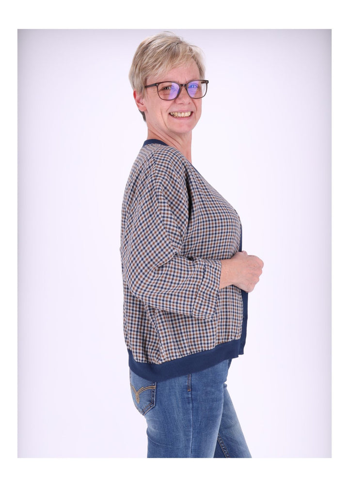 Blousonjacke Damen Karo