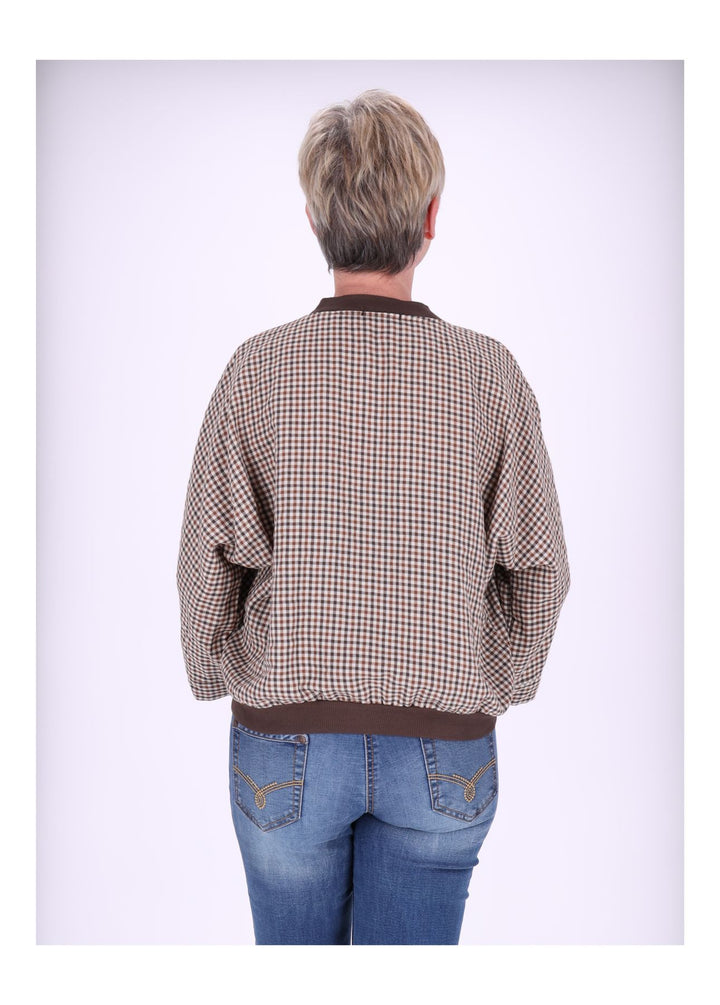Blousonjacke Damen Karo
