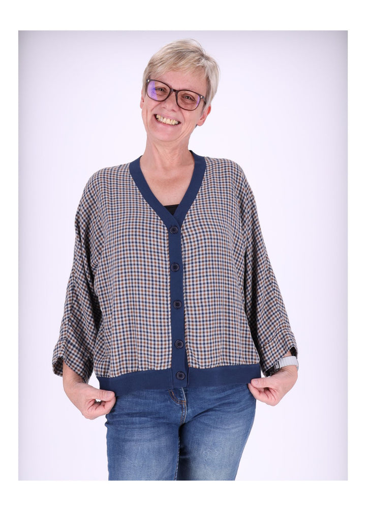 Blousonjacke Damen Karo