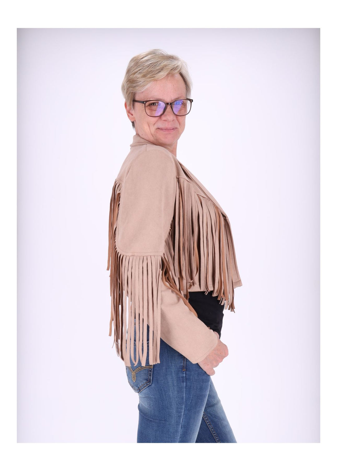 Fakelederjacke fransen