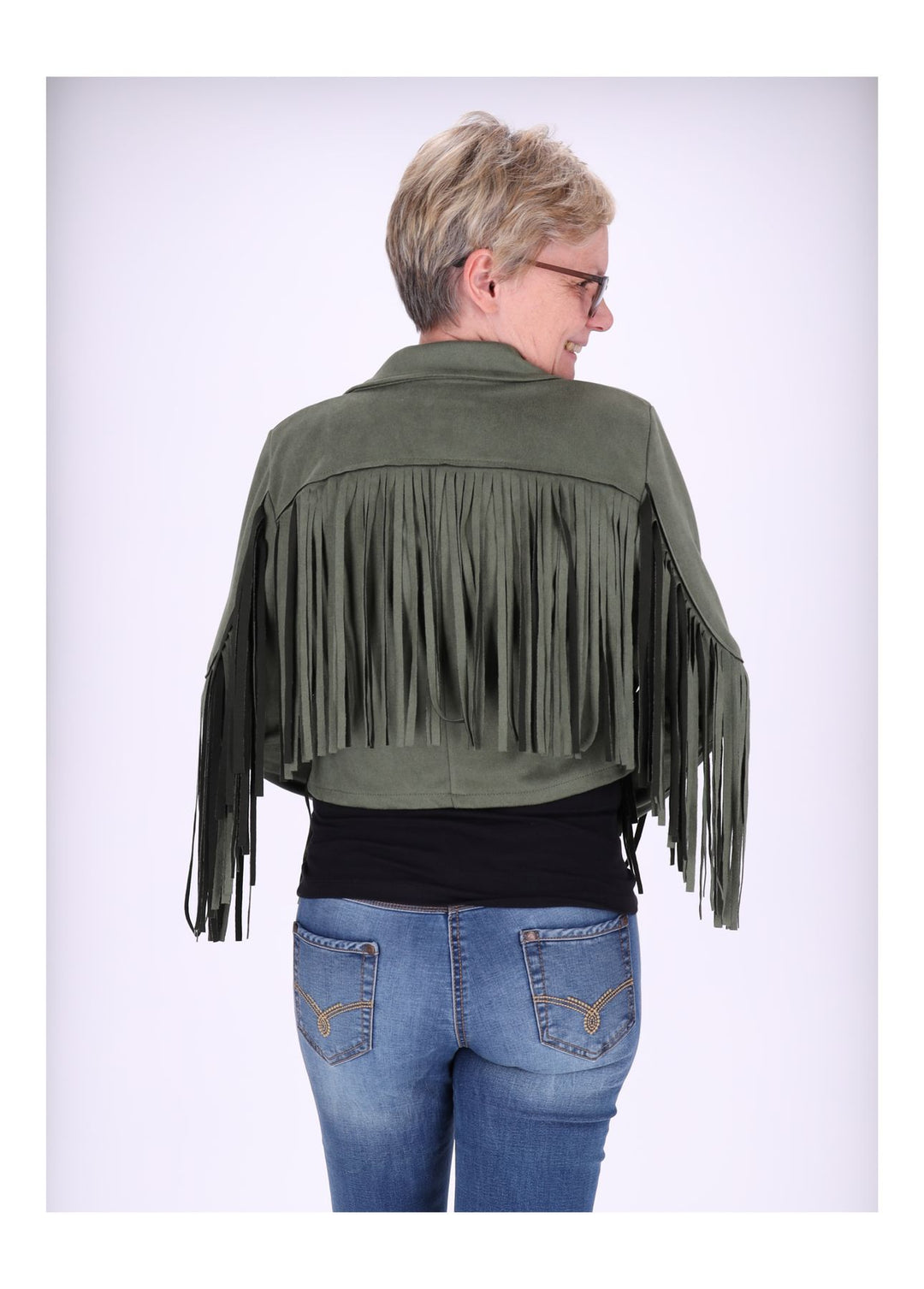 Fakelederjacke fransen