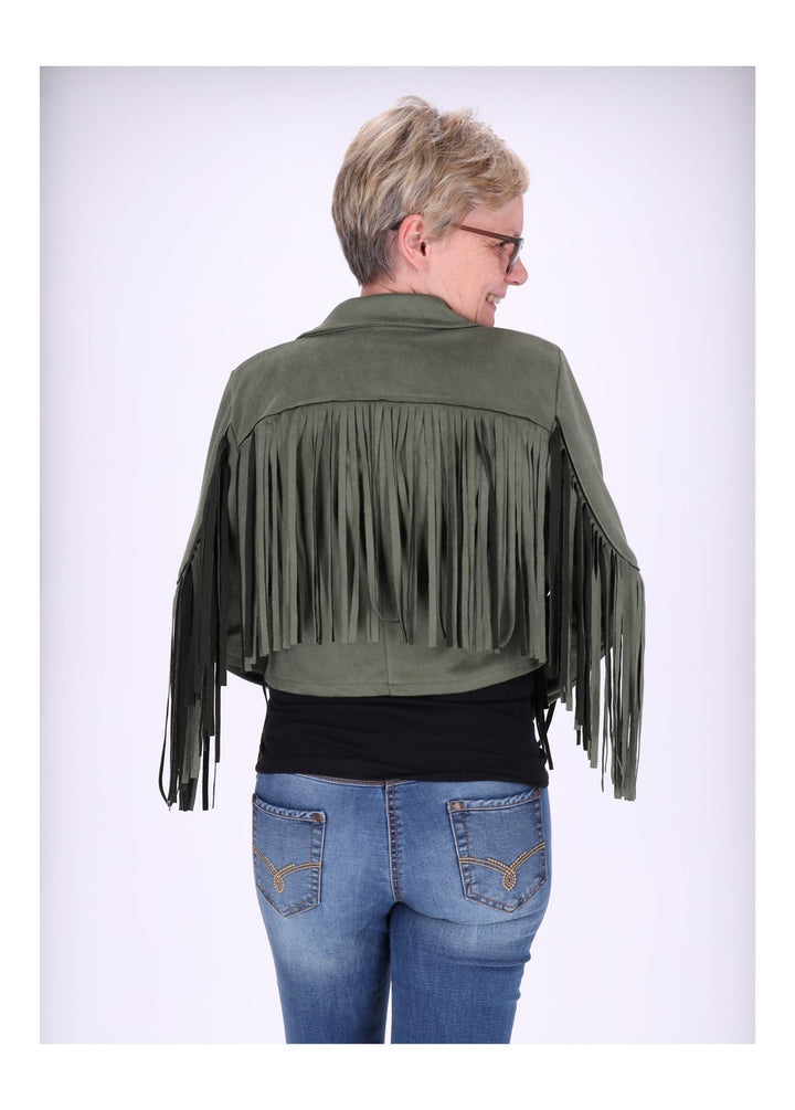 Fakelederjacke fransen