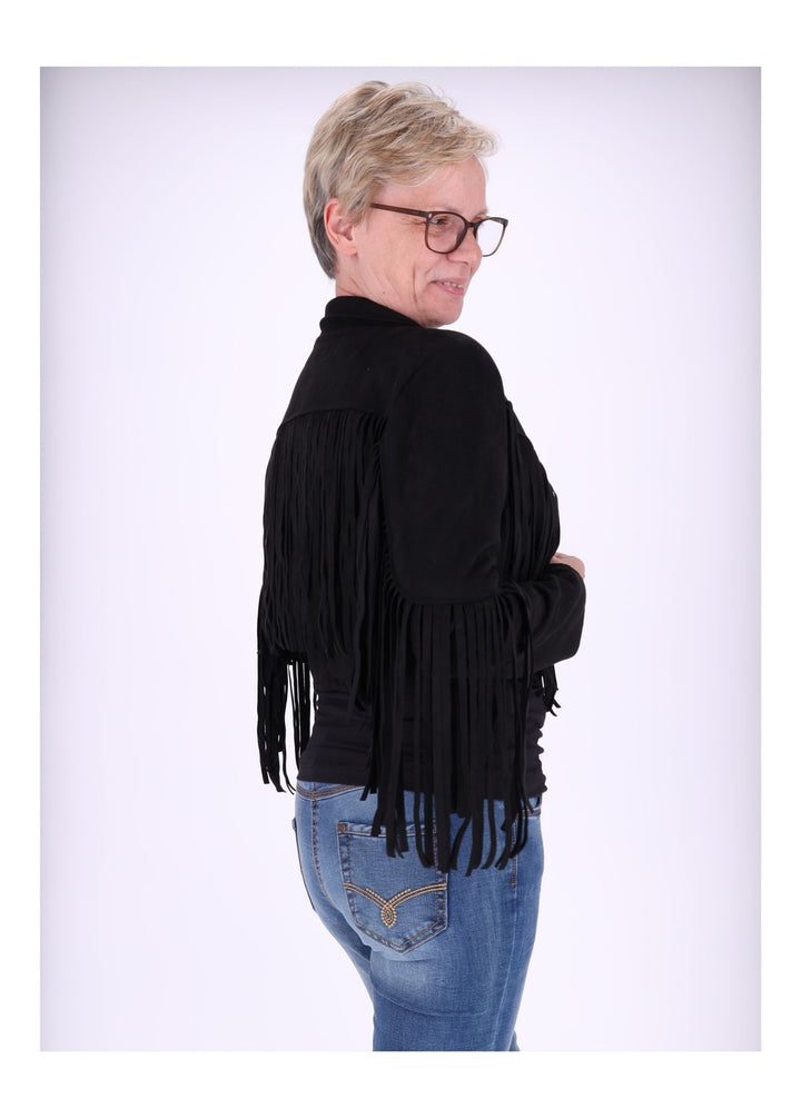 Fakelederjacke fransen