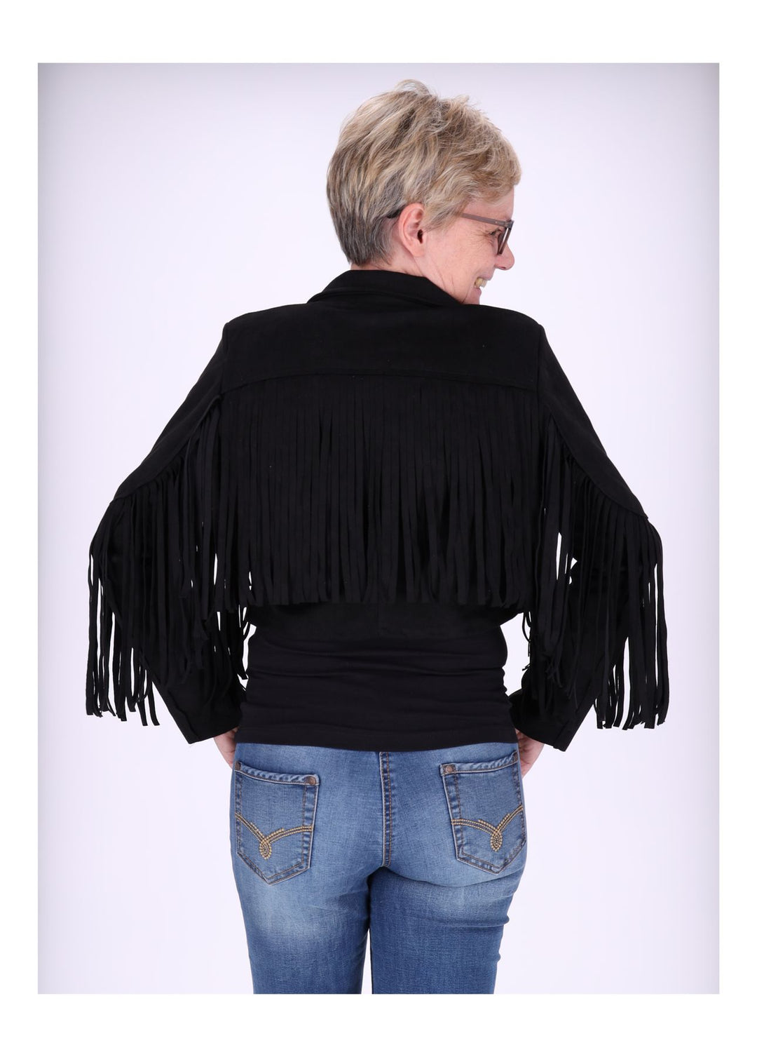 Fakelederjacke fransen