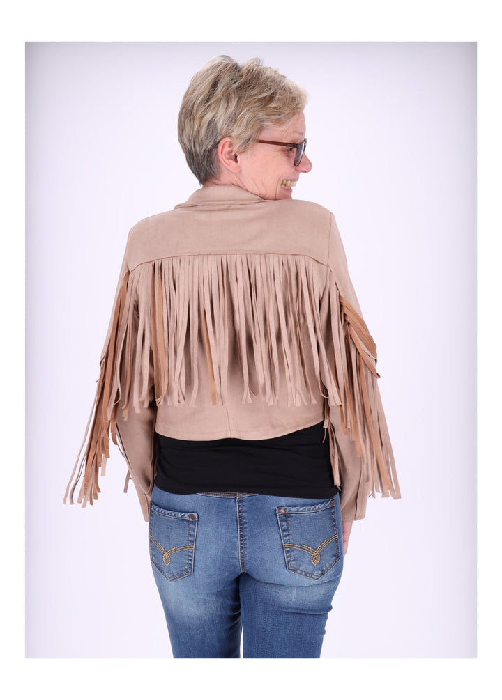 Fakelederjacke fransen