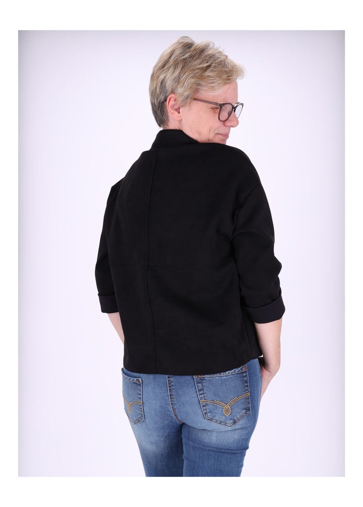 Damen Fakelederjacke Boxy