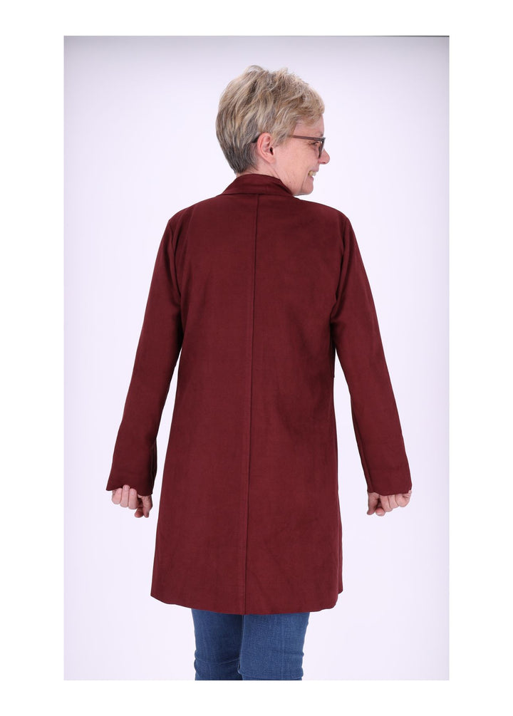 Damen Jacke Fakeleder Military