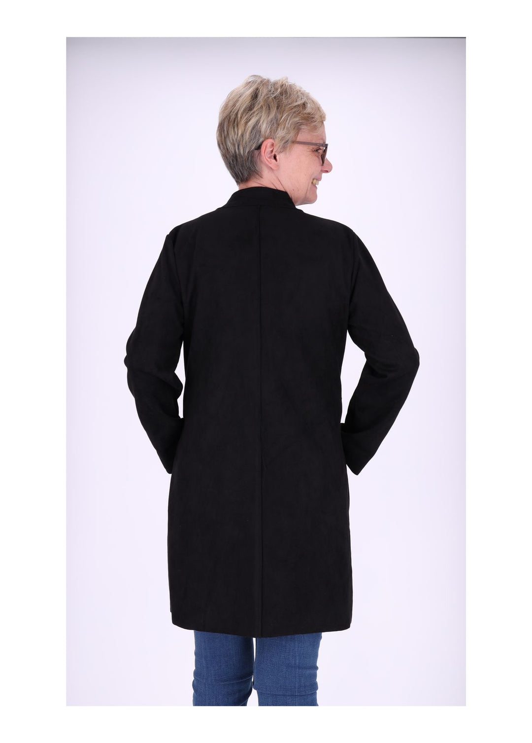 Damen Jacke Fakeleder Military