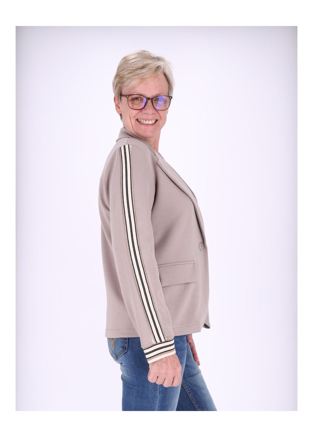 Sweatblazer Damen Bündchen