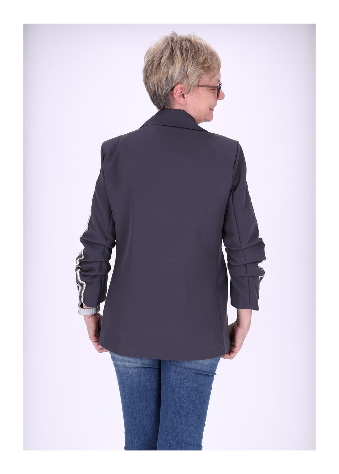 Blazer Damen geraffter Arm