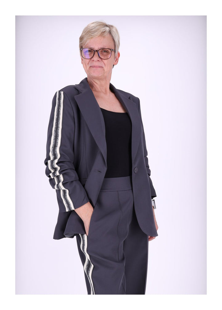 Blazer Damen geraffter Arm