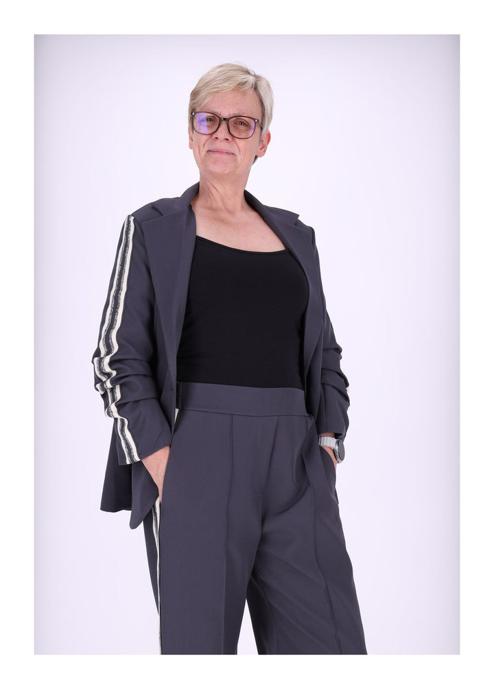 Blazer Damen geraffter Arm