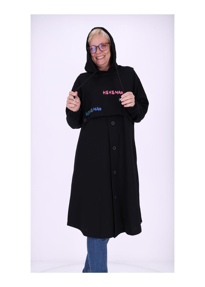 Sweatkleid Kapuze