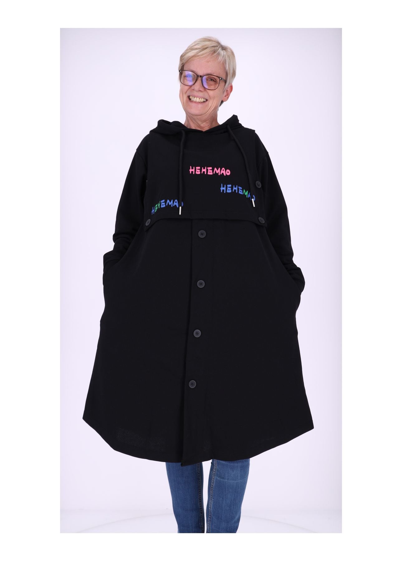 Sweatkleid Kapuze