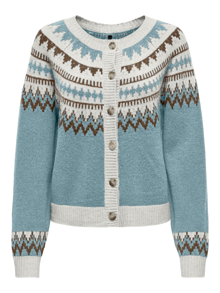 Damen ONLHELENA LS JQ O-NECK CARDIGAN CC