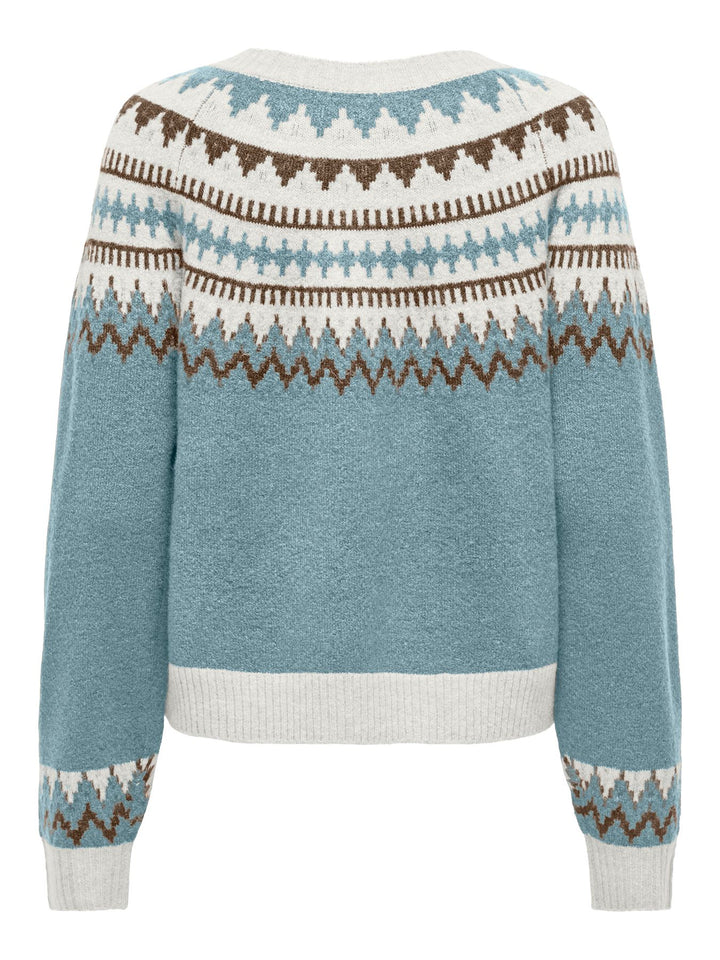 Damen ONLHELENA LS JQ O-NECK CARDIGAN CC