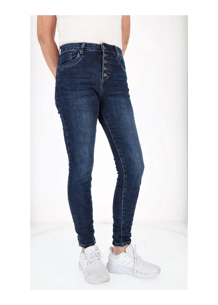 Damen Jeans Skinny Knopfleiste