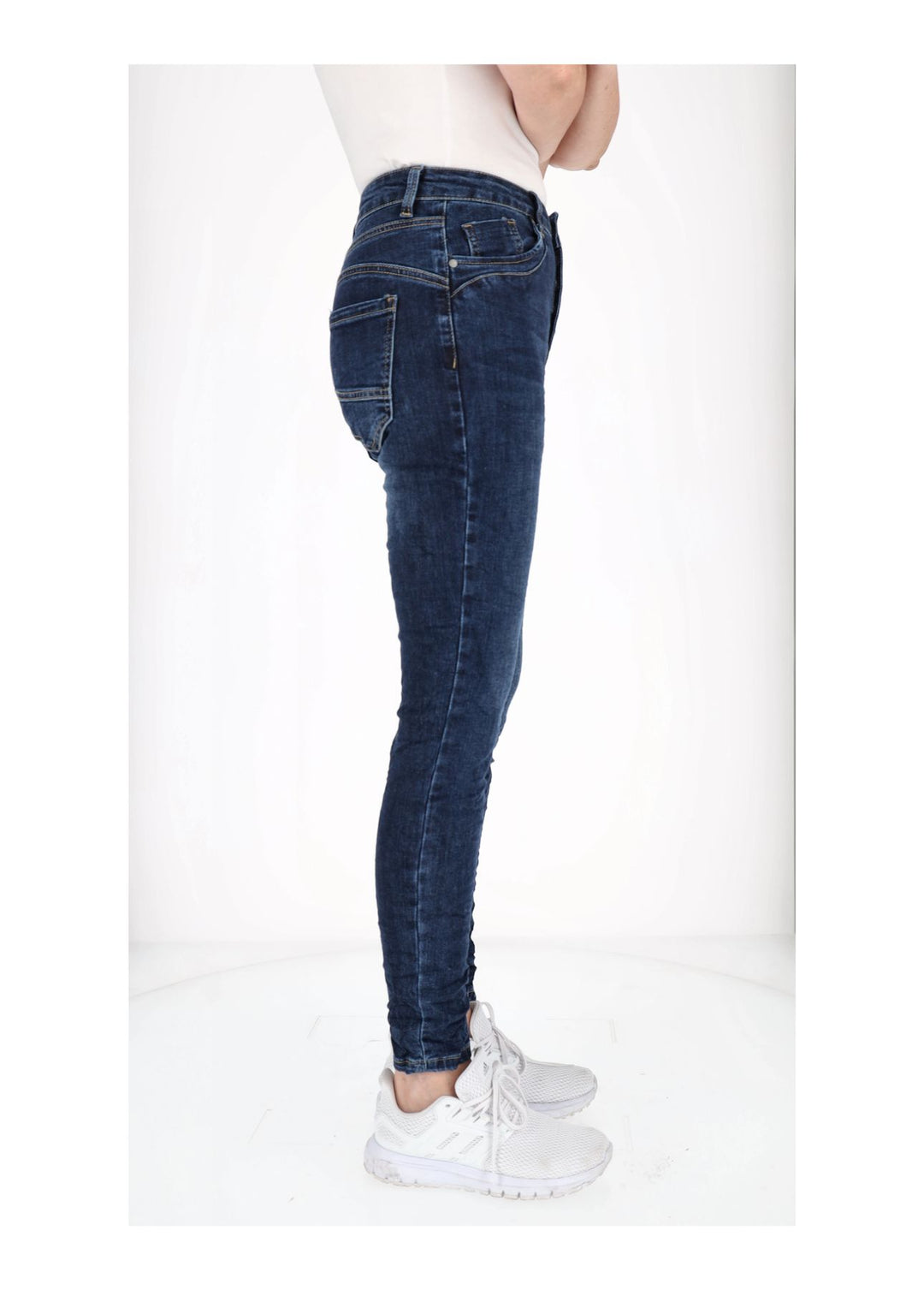 Damen Jeans Skinny Knopfleiste