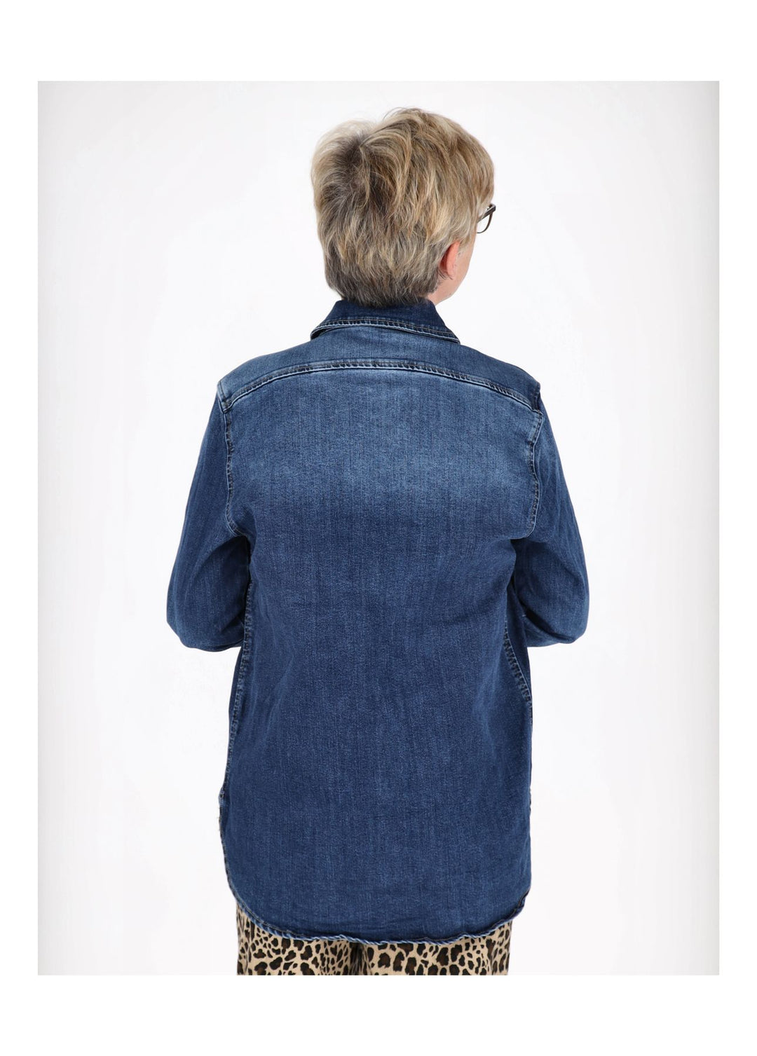 Jeansbluse Jackenqualität