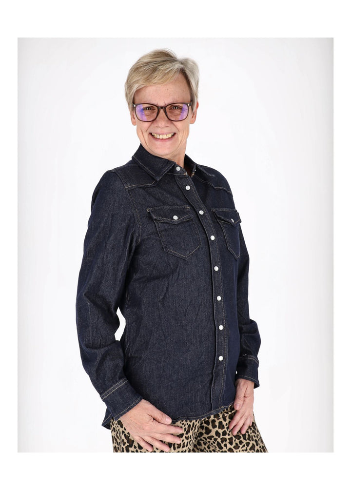 Jeansbluse Jackenqualität
