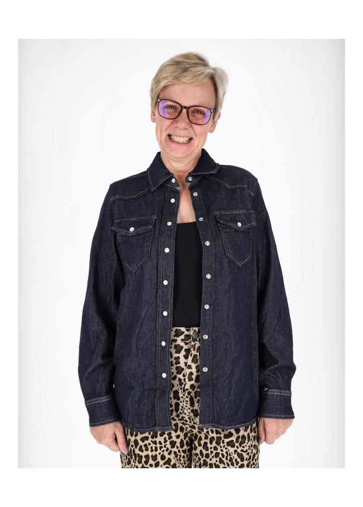 Jeansbluse Jackenqualität