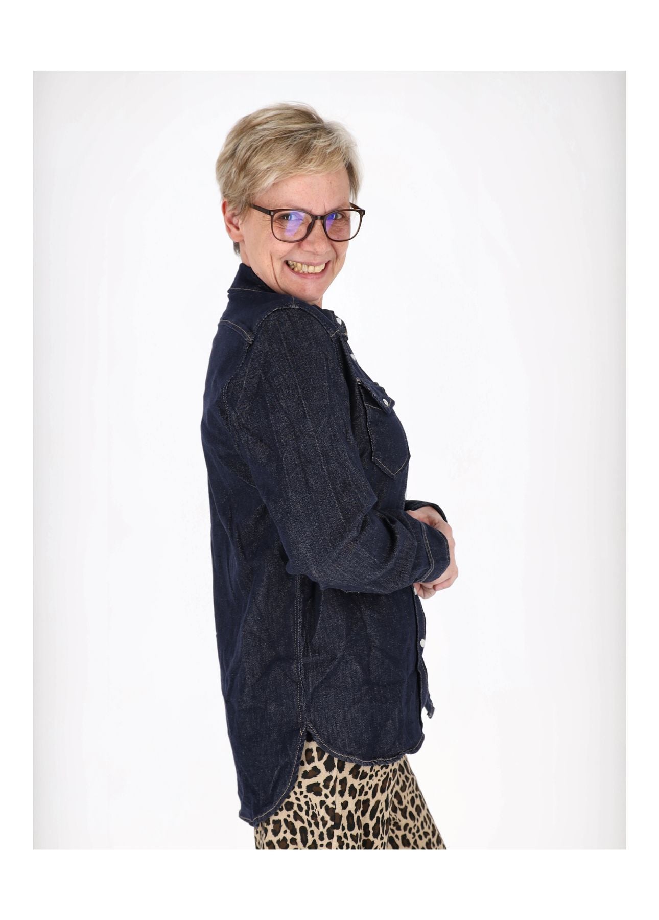 Jeansbluse Jackenqualität