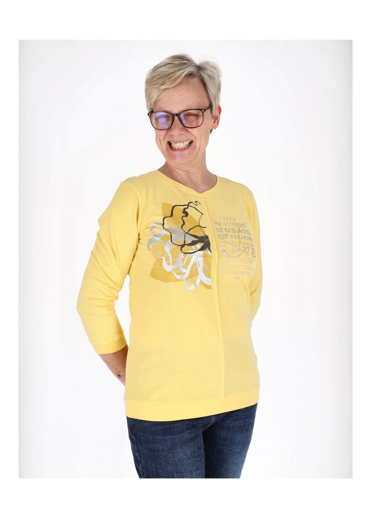 Damen Shirt 3/4