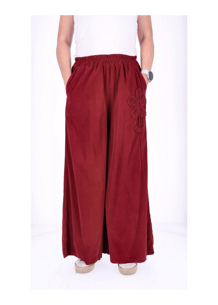 Hose Damen weites Bein Babycord