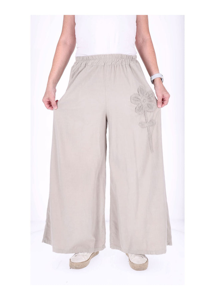 Hose Damen weites Bein Babycord